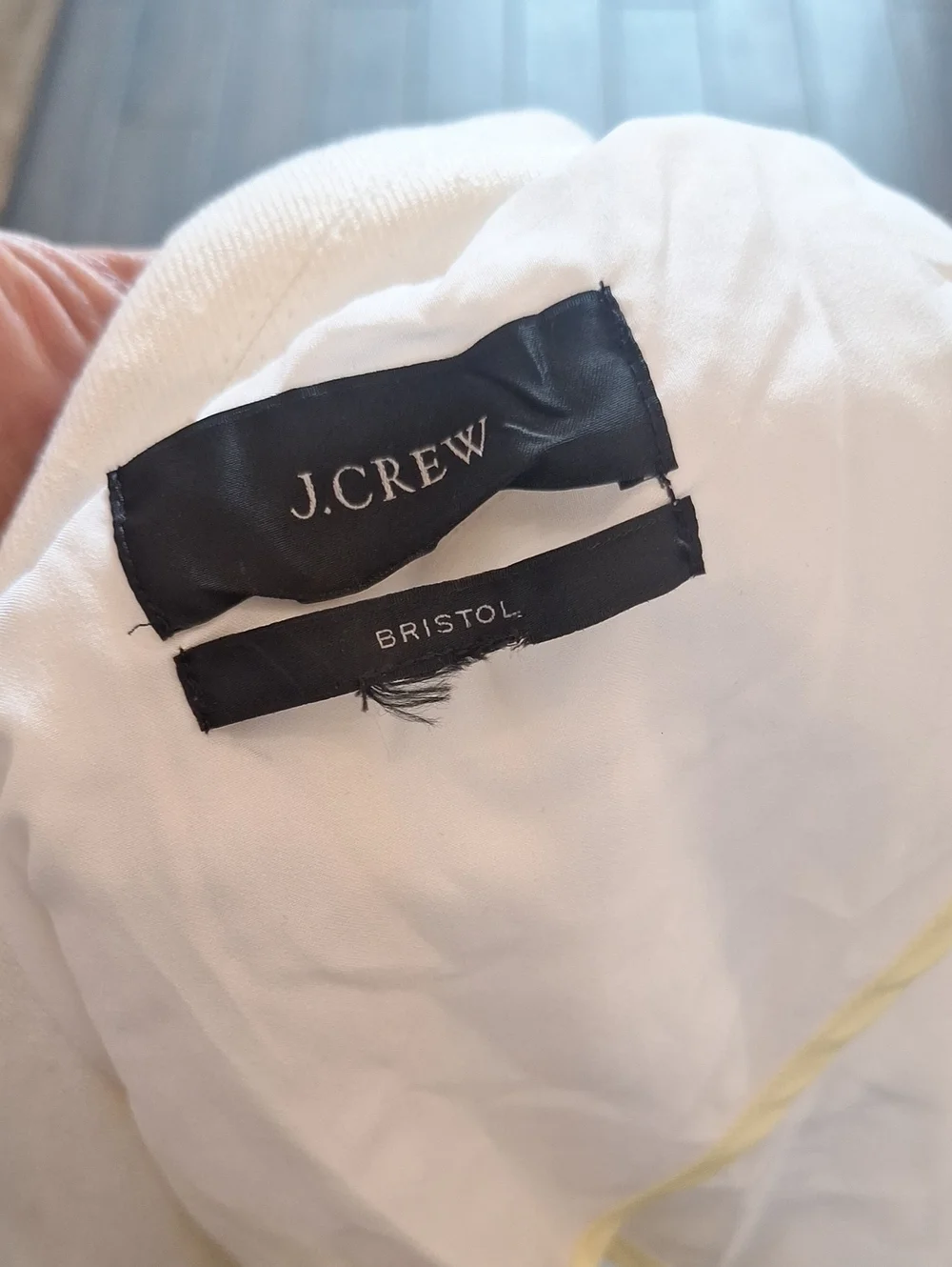 J. Crew Bristol Blazer White With Gold Buttons Linen Size 14 Preppy Cool